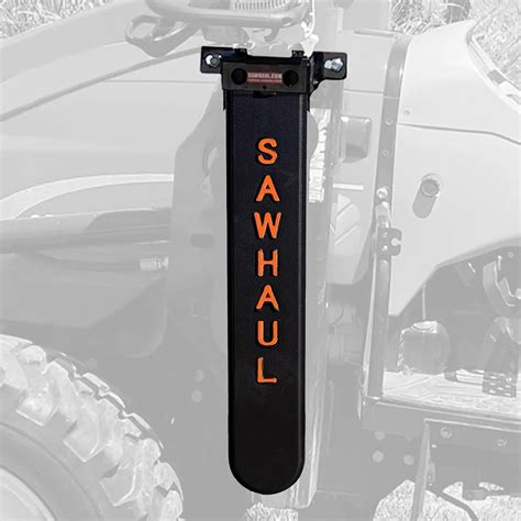 chainsaw scabbard for skid steer|SawHaul Universal Chainsaw Carrier .